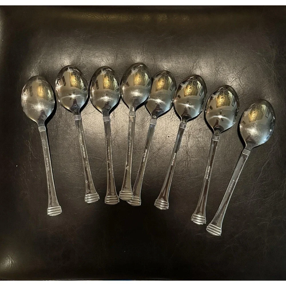 Towle Beaded Classique Flatware Soup‎ Tablespoon (Set of 8) FW15